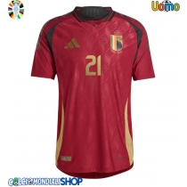 Maglie da calcio Belgio Timothy Castagne #21 Prima Maglia Europei 2024 Manica Corta